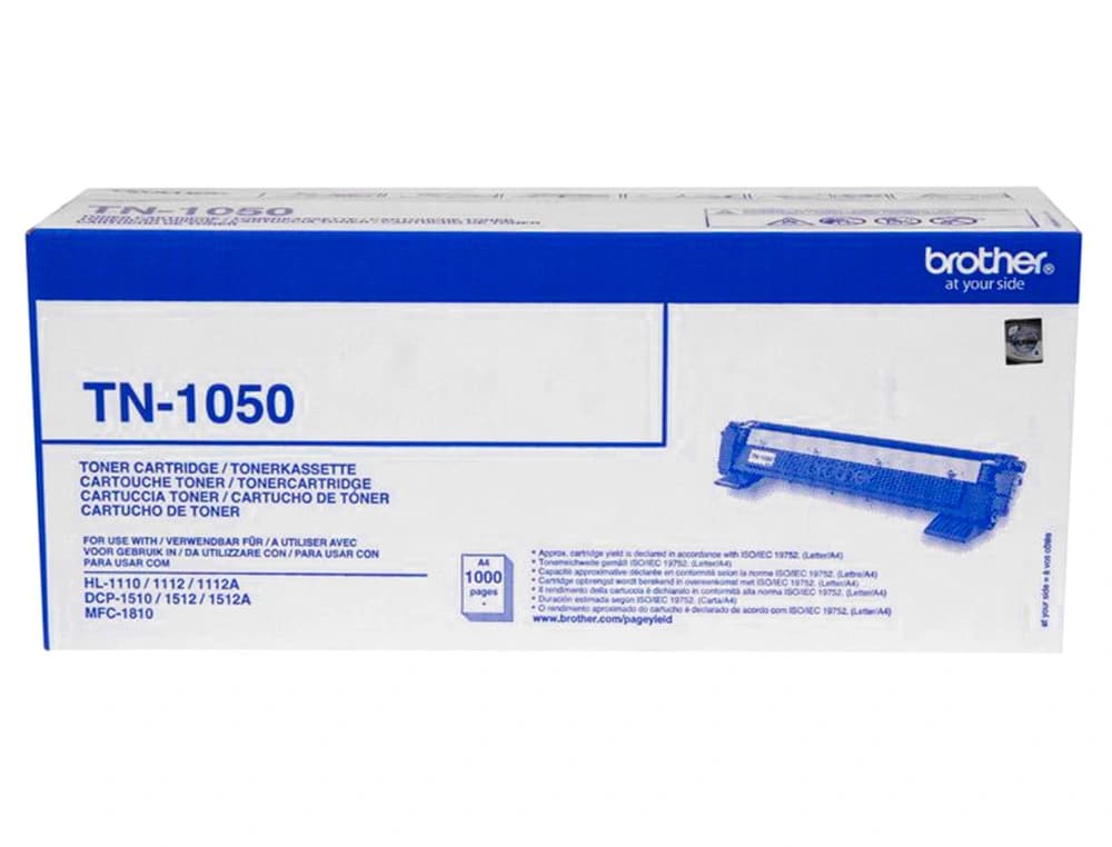 Toner brother tn-1050 hl1110 dcp1510 mfc1810 negro -1000 pag