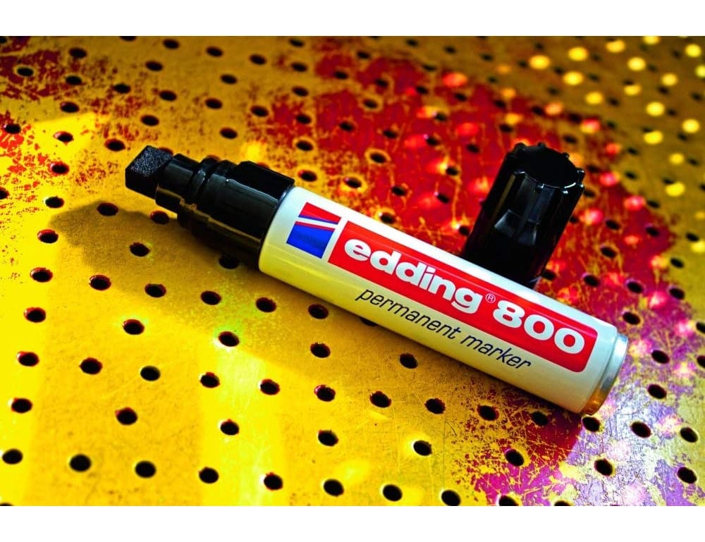 Rotulador edding marcador permanente 800 punta biselada 12 mm