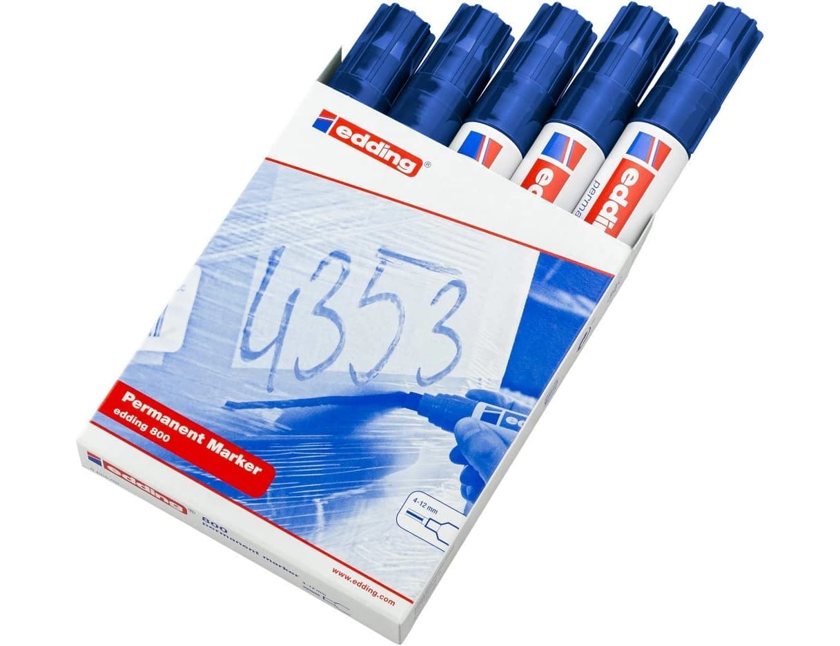 Rotulador edding marcador permanente 800 punta biselada 12 mm