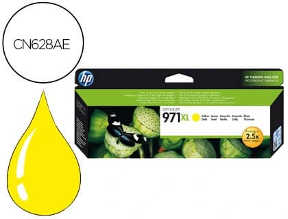 Hp Ink-jet hp 971xl x451dn x451dw/551dw x476dn x476dw x576dw amarillo 6600 pag