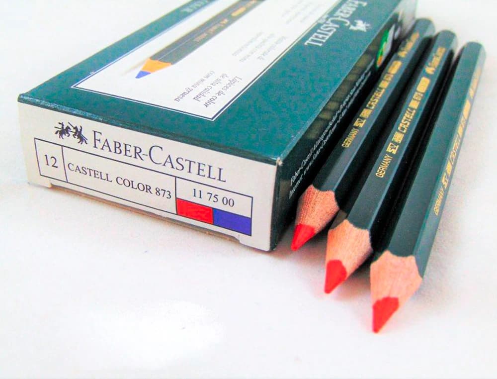 Lapices bicolor faber castell goldfaber rojo/azul unidad
