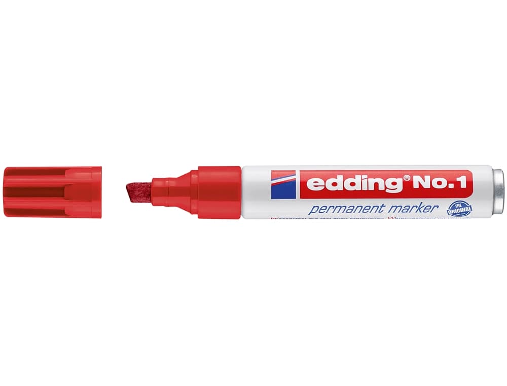 Rotulador edding marcador permanente 1 punta biselada 5 mm recargable