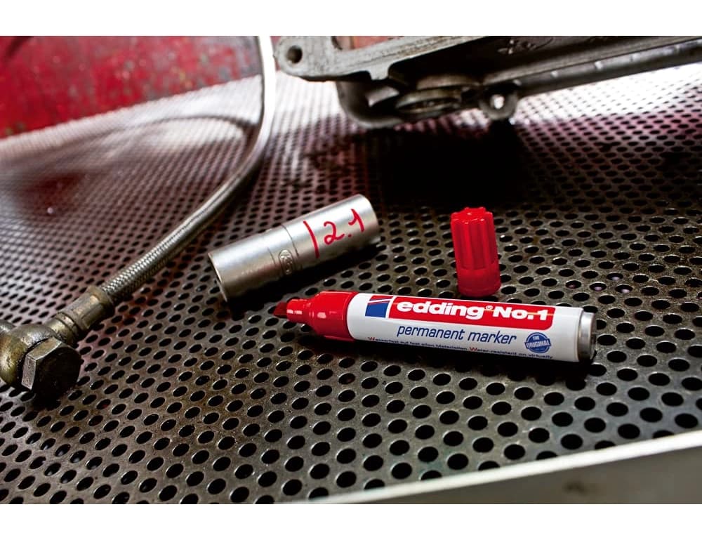 Rotulador edding marcador permanente 1 punta biselada 5 mm recargable