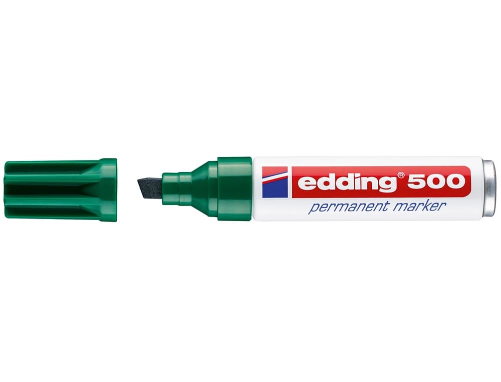 Rotulador edding marcador permanente 500 punta biselada 7 mm