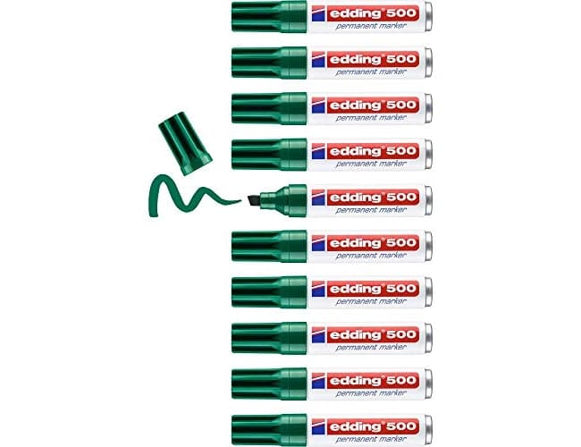 Rotulador edding marcador permanente 500 punta biselada 7 mm