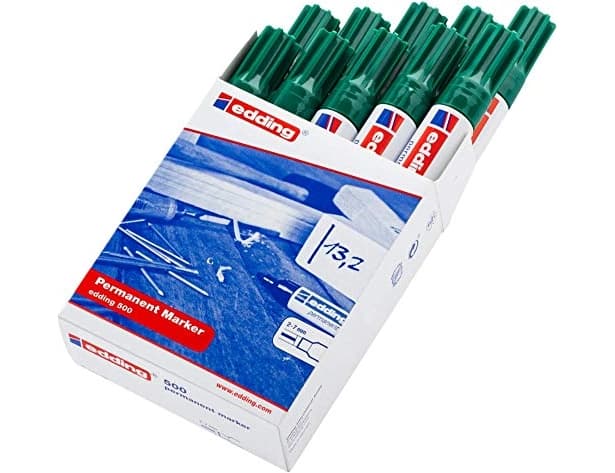 Rotulador edding marcador permanente 500 punta biselada 7 mm