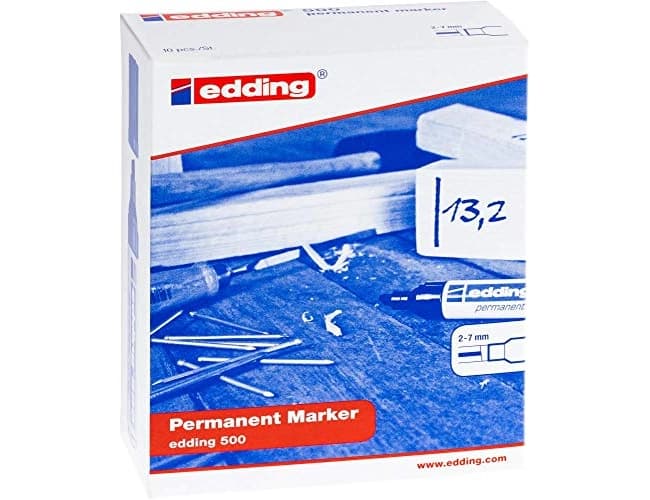 Rotulador edding marcador permanente 500 punta biselada 7 mm