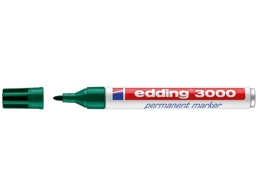 Rotulador edding marcador permanente 3000 punta redonda 1,5-3 mm recargable