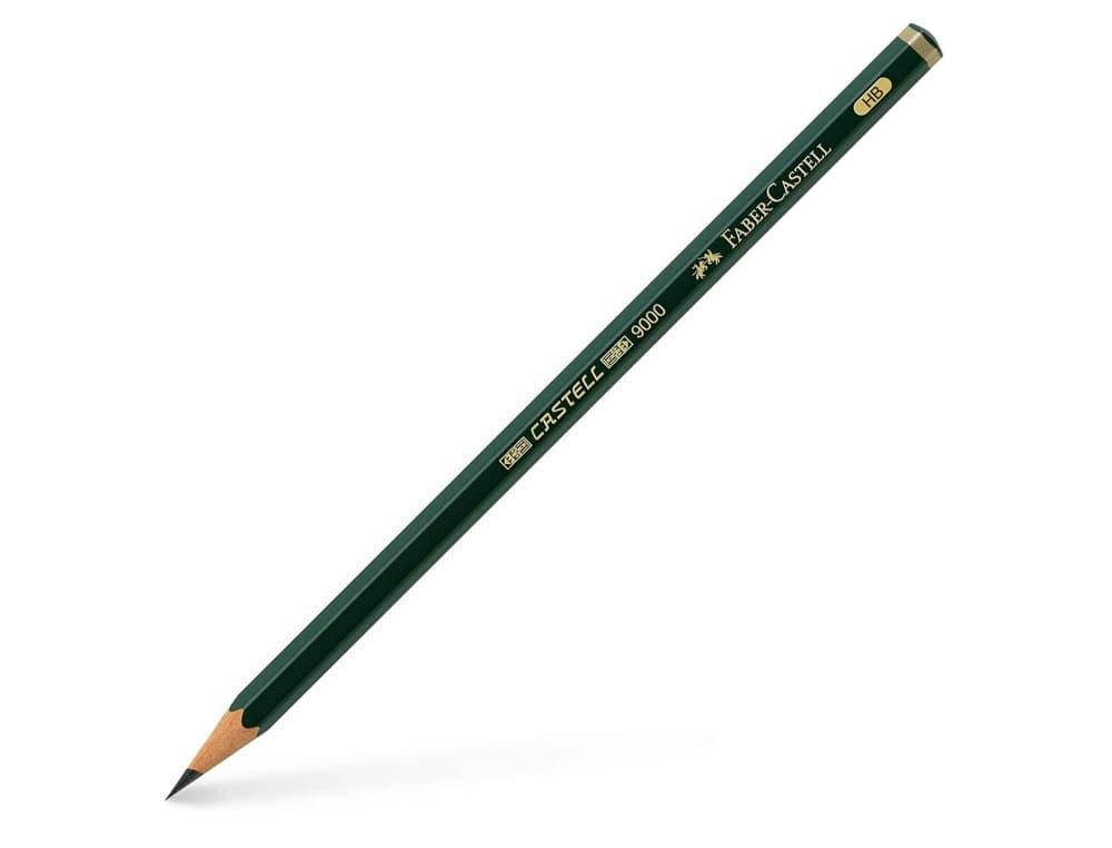 Lapices de grafito faber 9000 hb unidad