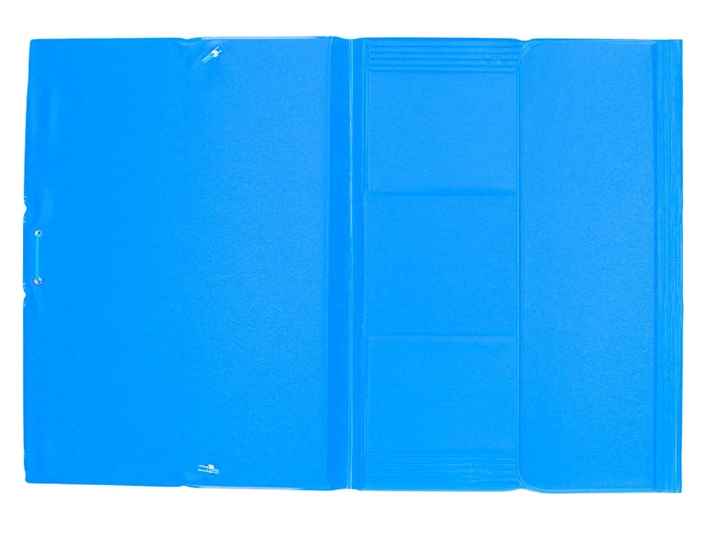 Carpeta liderpapel gomas tres solapas plastico folio