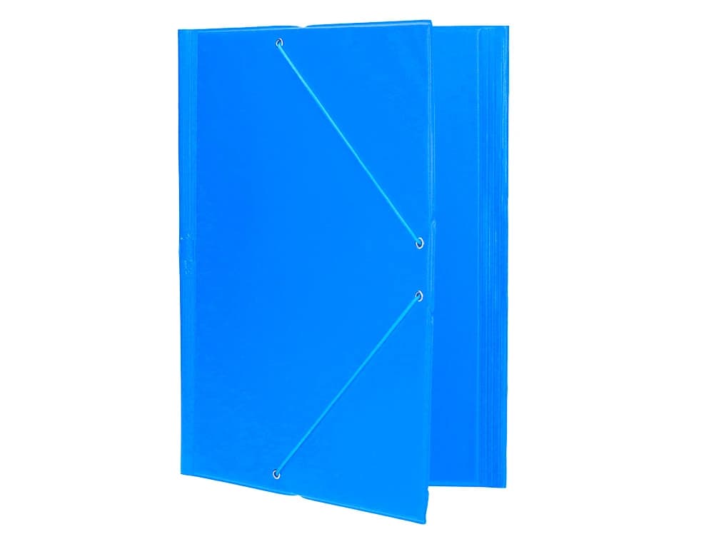 Carpeta liderpapel gomas tres solapas plastico folio