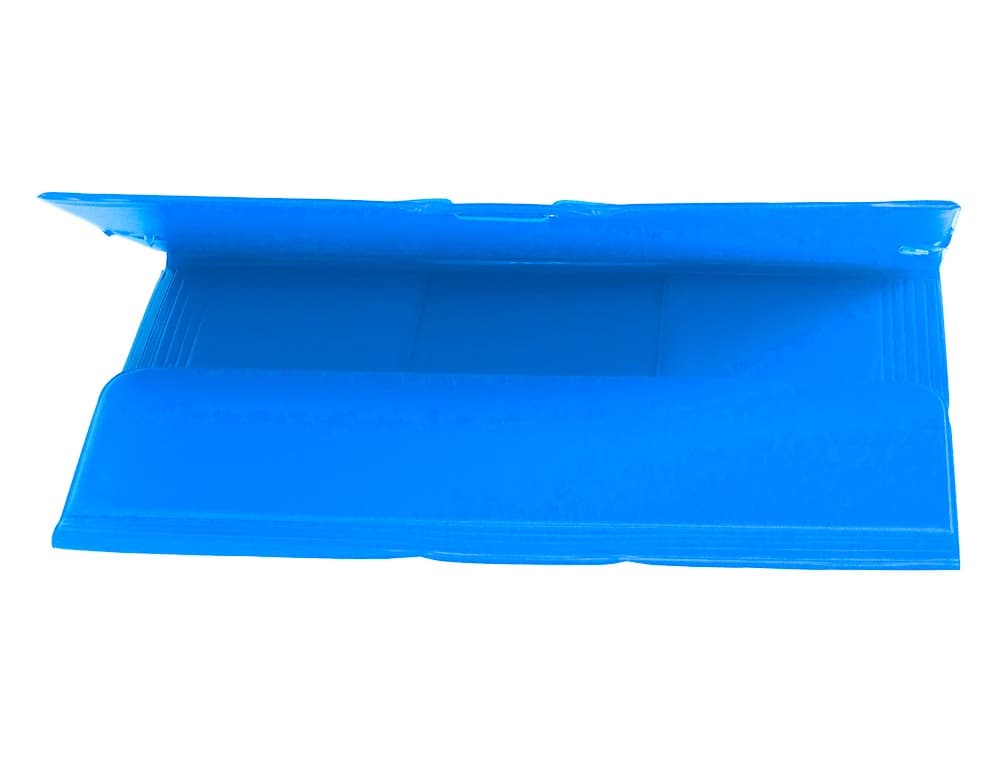 Carpeta liderpapel gomas tres solapas plastico folio