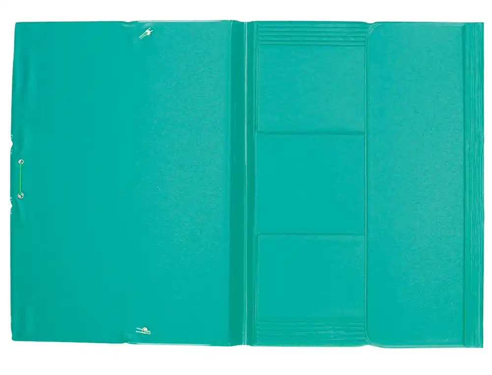 Carpeta liderpapel gomas tres solapas plastico folio
