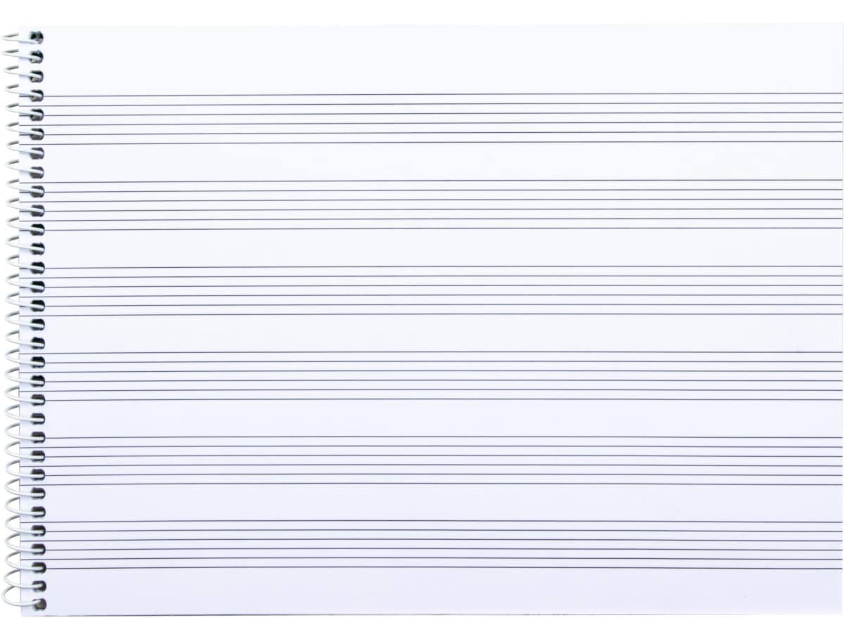 Bloc musica liderpapel para guitarra hexagrama 3 mm cuarto 20 hojas 100g/m2