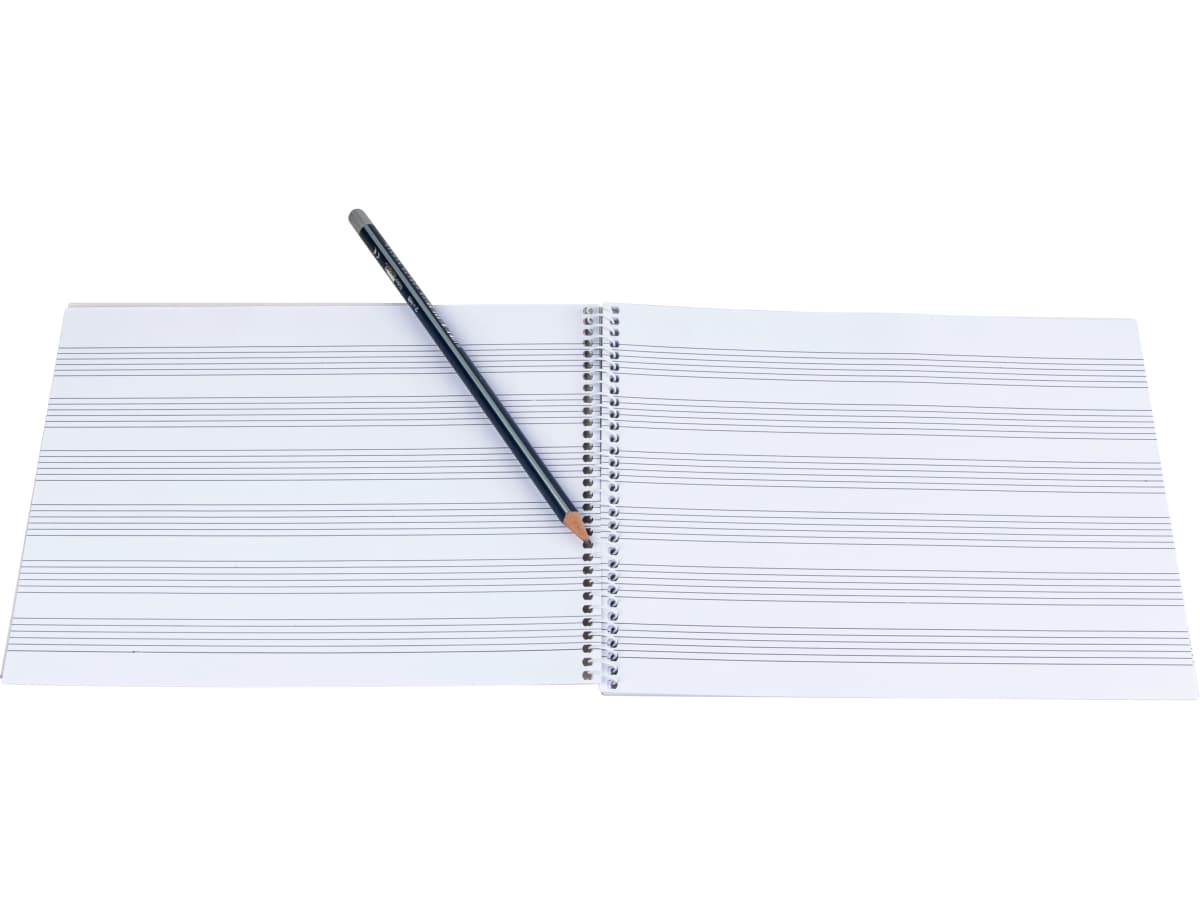 Bloc musica liderpapel para guitarra hexagrama 3 mm cuarto 20 hojas 100g/m2