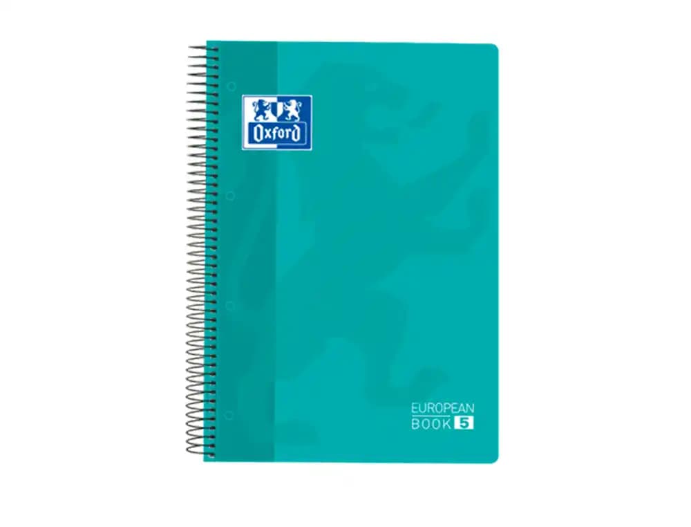 Bloc espiral oxford tapa plastico optik paper microperforado din a4+ 120h cuadro 5 mm colores surtidos