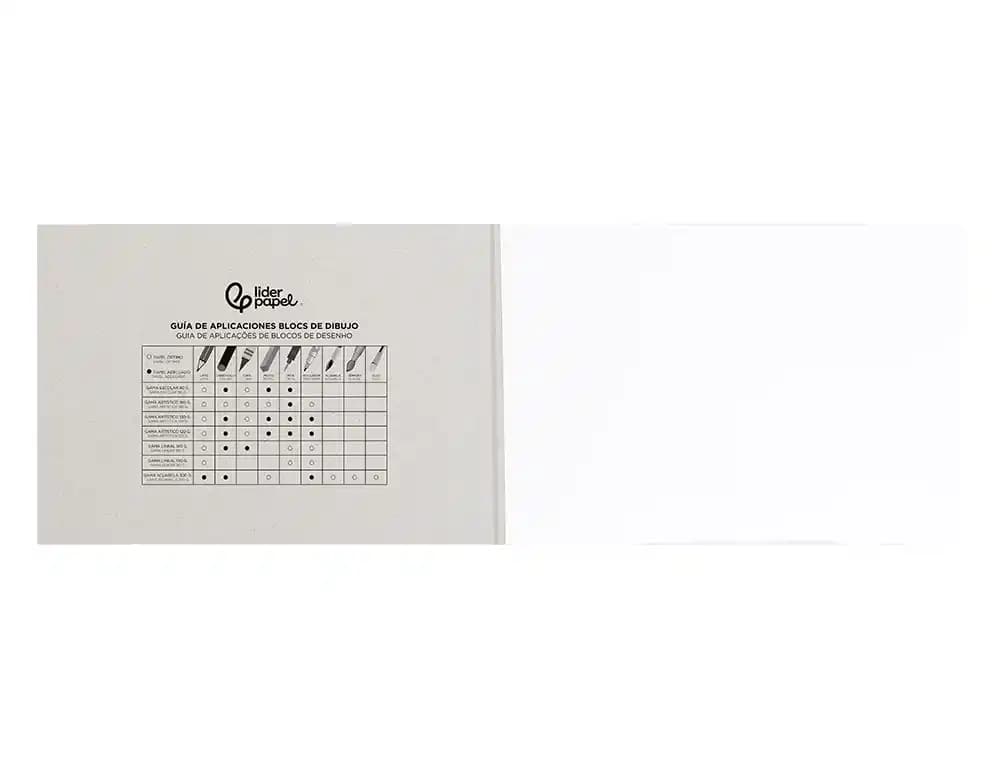 Bloc dibujo liderpapel artistico encolado 297x420 mm 30 hojas 120g/m2 sin recuadro
