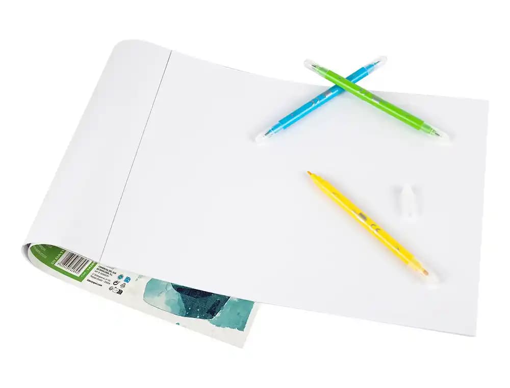 Bloc dibujo liderpapel artistico encolado 297x420 mm 30 hojas 120g/m2 sin recuadro