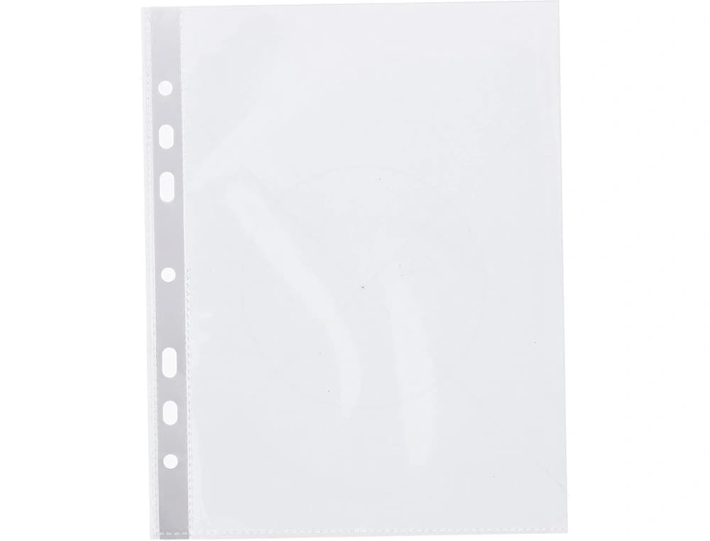 Funda multitaladro q-connect din a5 100 mc cristal 6 taladros
