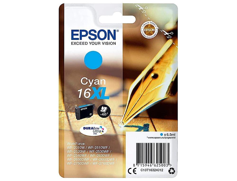 Ink-jet epson 16xl wf2010w wf2510wf wf2520nf wf2530wf wf2540wf 450 pag