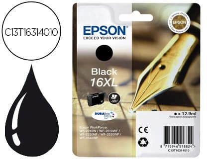 Epson Ink-jet epson 16xl wf2010w wf2510wf wf2520nf wf2530wf wf2540wf negro 500 pag