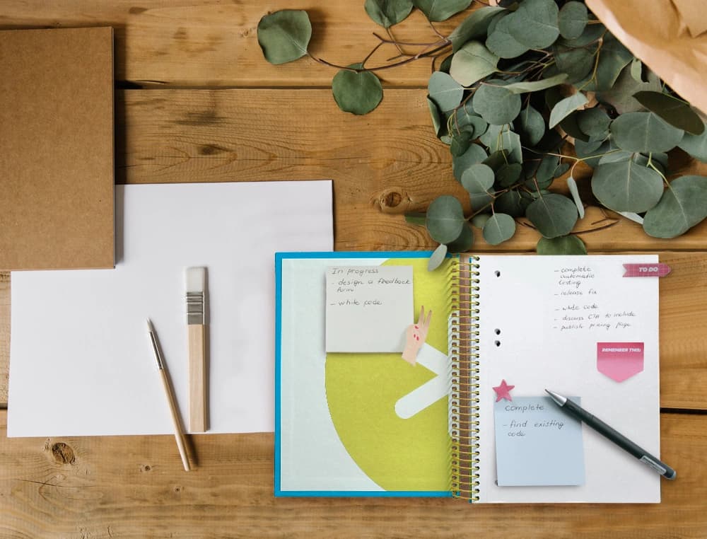 Cuaderno espiral a5 micro antartik tapa forrada 120h 90g liso con bandas 6 taladros