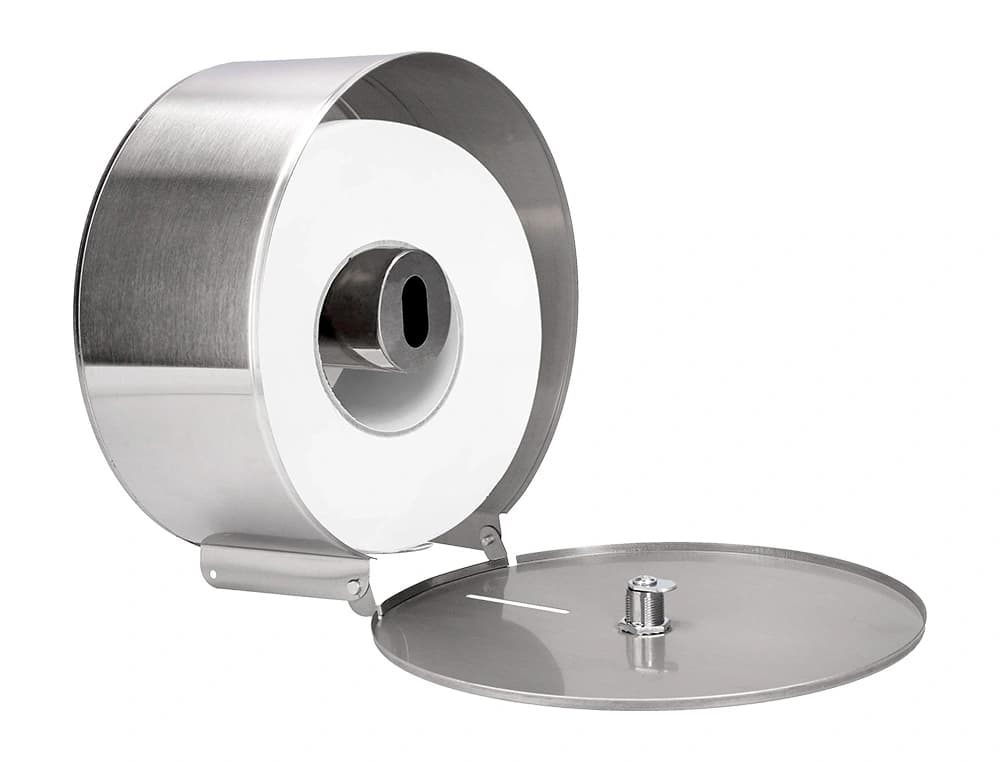 Dispensador q-connect de papel higienico jumbo acero inoxidable 115x254x265 mm