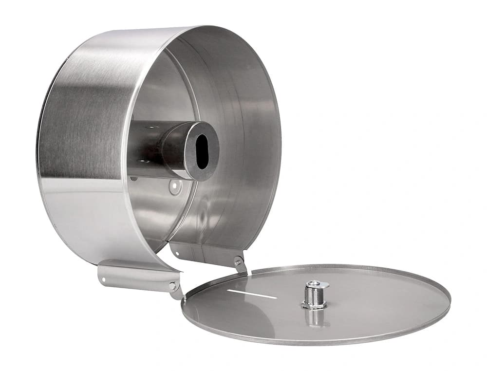 Dispensador q-connect de papel higienico jumbo acero inoxidable 115x254x265 mm