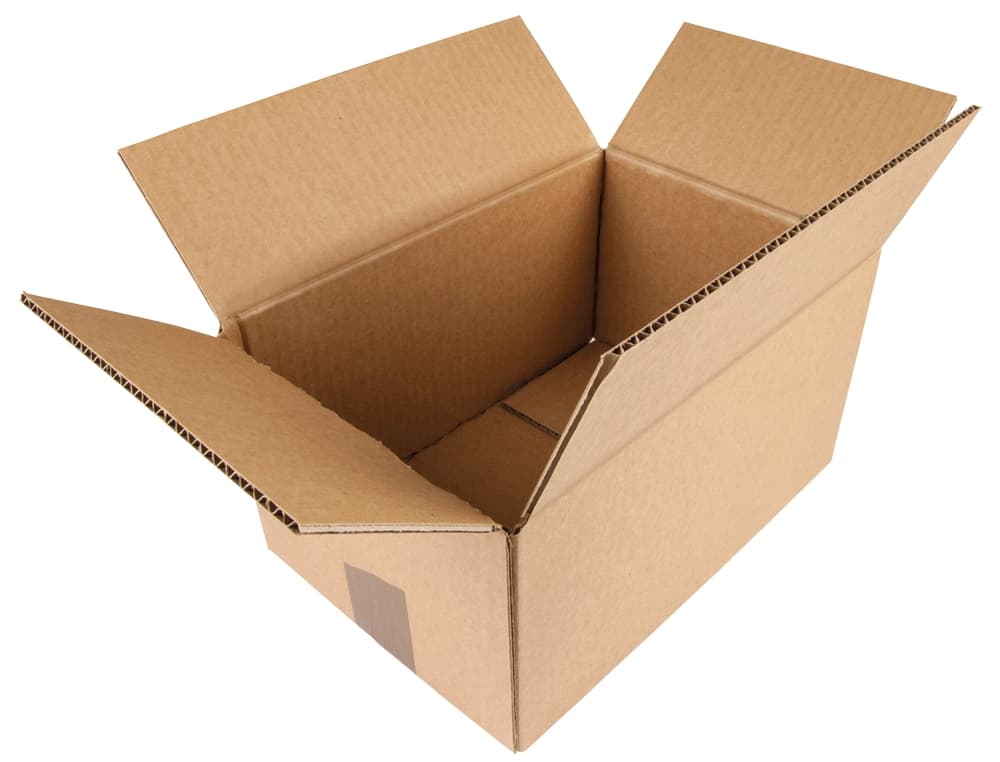 Caja para embalar q-connect americana carton reciclado canal simple 5 mm color kraft 400x290x220 mm