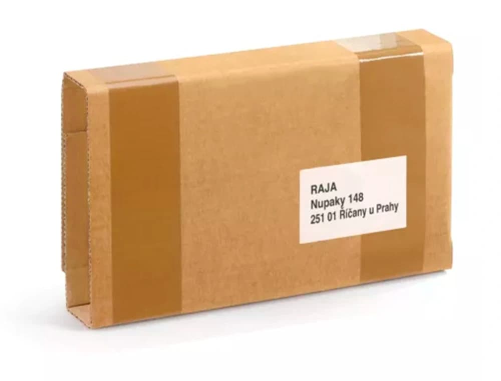Caja para embalar libros q-connect carton reciclado canal simple 3 mm color kraft 400x290x75 mm