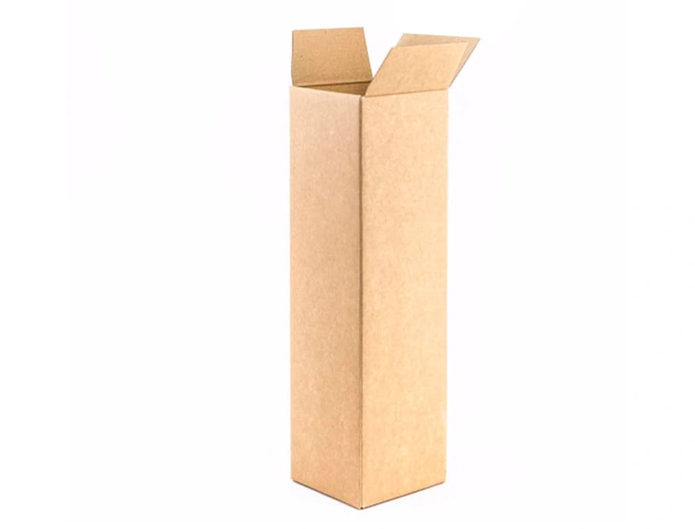 Caja para embalar q-connect tubo carton reciclado canal simple 3 mm color kraft 725x95x95 mm
