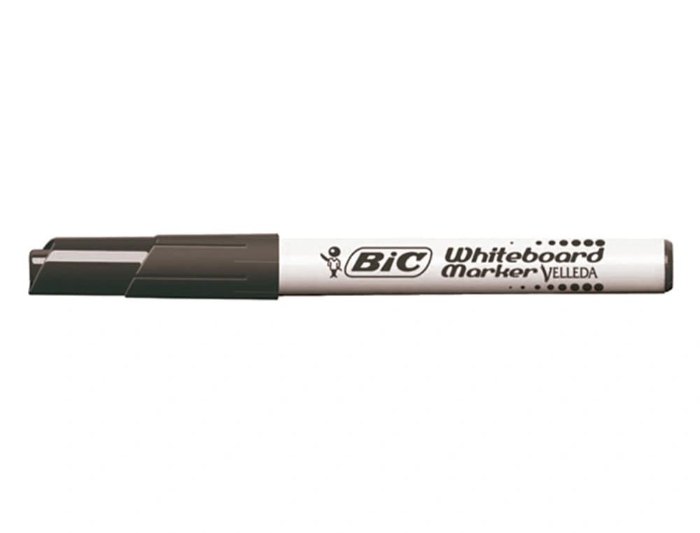 Rotulador de pizarra BIC Velleda de bolsillo con punta redonda, trazo de 1,4 mm – Negro