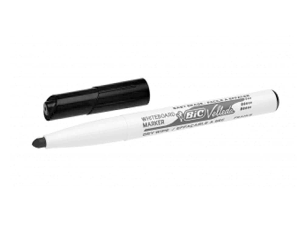 Rotulador de pizarra BIC Velleda de bolsillo con punta redonda, trazo de 1,4 mm – Negro