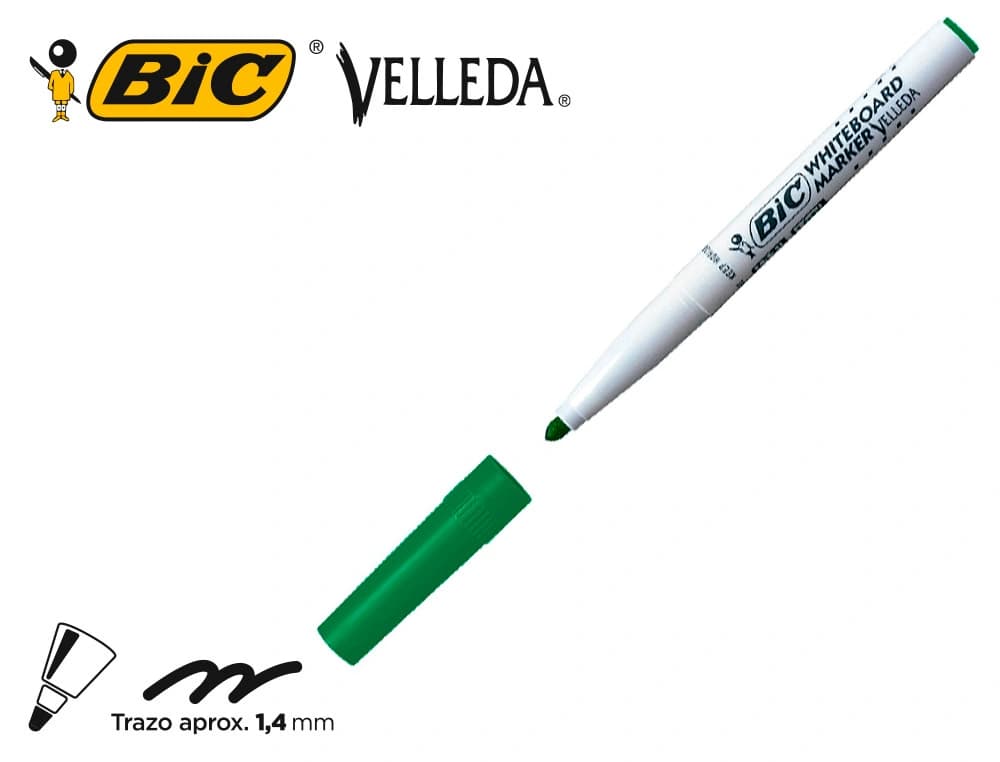 Rotulador bic velleda para pizarra punta redonda 1,4 mm