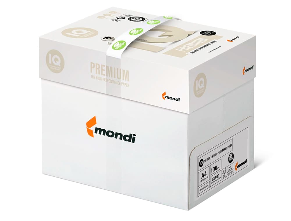 Papel para fotocopiadora IQ Premium, paquete de 500 hojas – Blanco