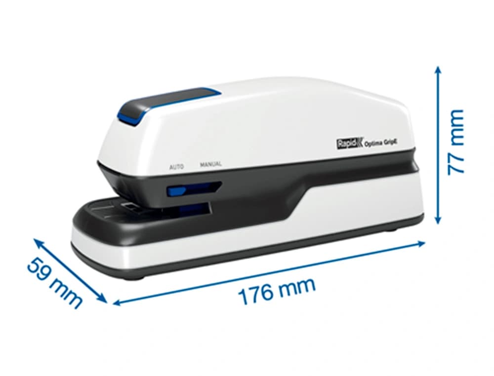 Grapadora rapid electrica optima grip capacidad 20 hojas