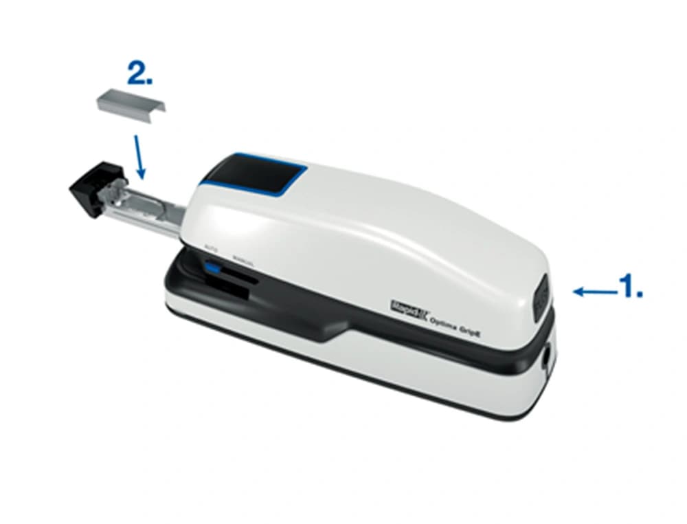 Grapadora rapid electrica optima grip capacidad 20 hojas