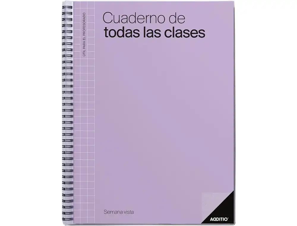 Cuaderno de todas las clases sv additio plan mensual del curso evaluacion continua y programacion semanal 22,5x31cm