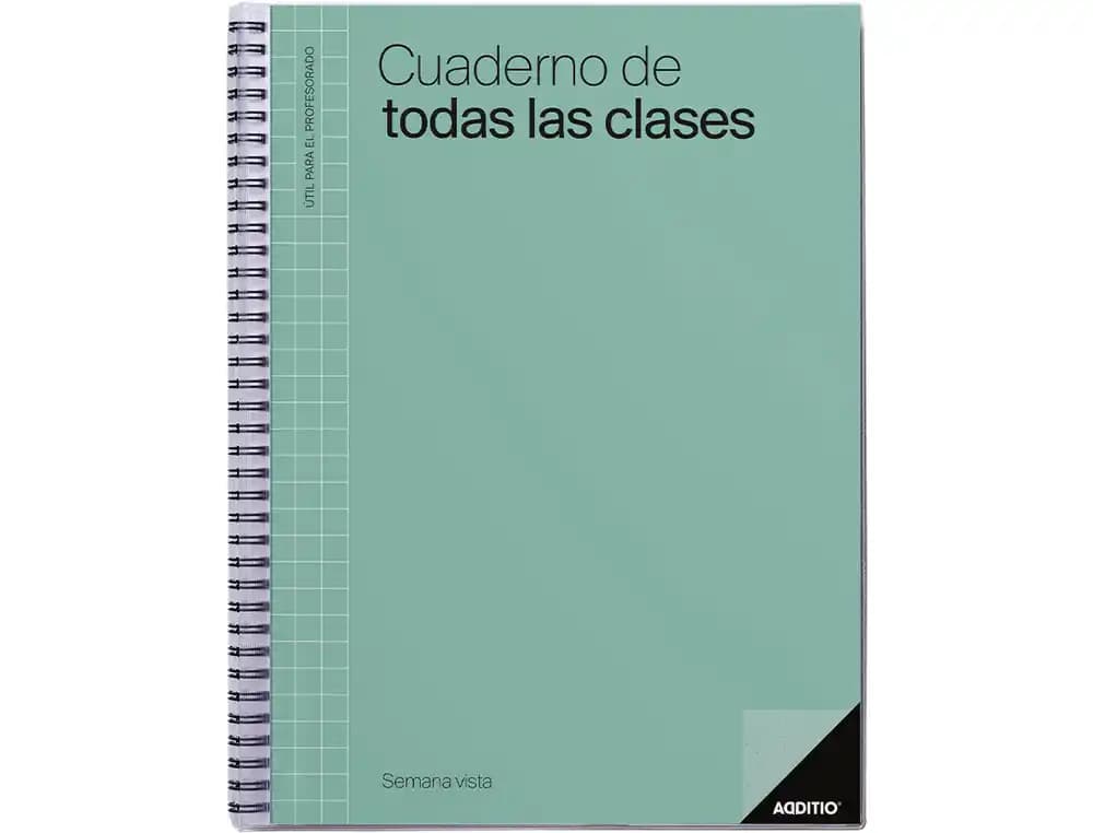 Cuaderno de todas las clases sv additio plan mensual del curso evaluacion continua y programacion semanal 22,5x31cm