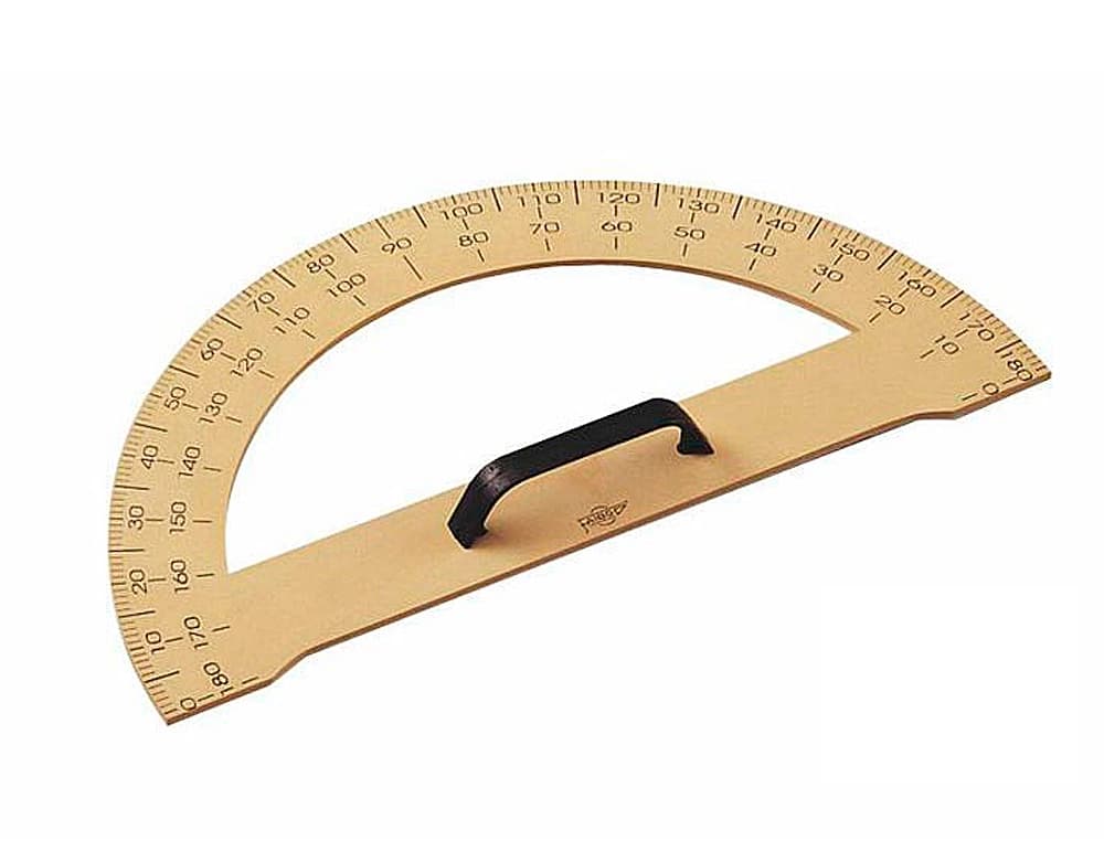 Semicirculo para encerado faibo plastico imitacion madera 33,4 cm
