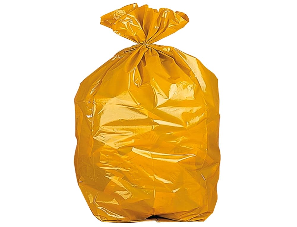 Bolsa basura domestica con autocierre 55 x 60 cm rollo de 15 unidades