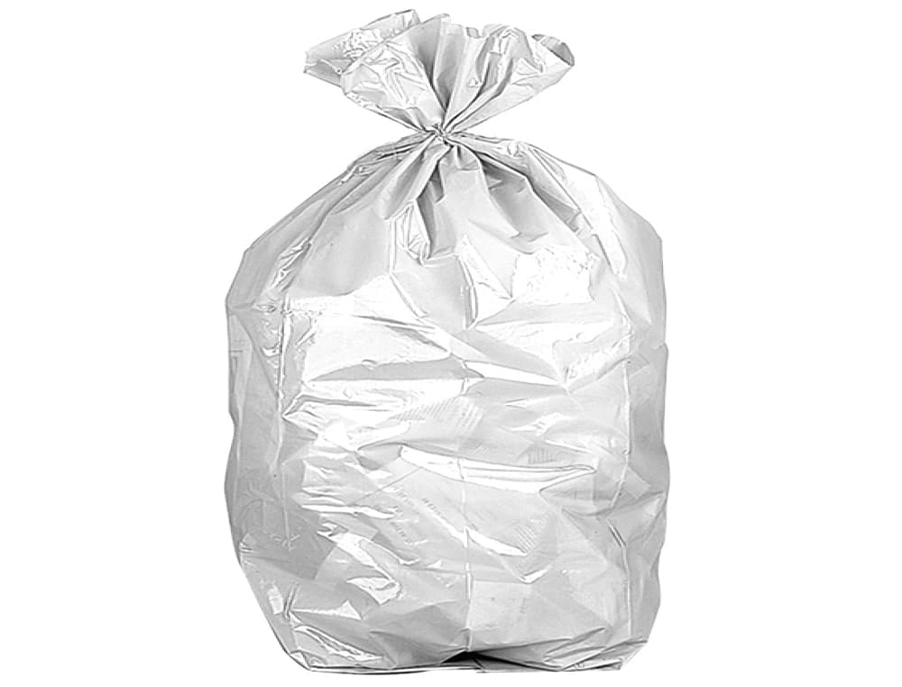 Bolsa basura domestica con autocierre 55 x 60 cm rollo de 15 unidades