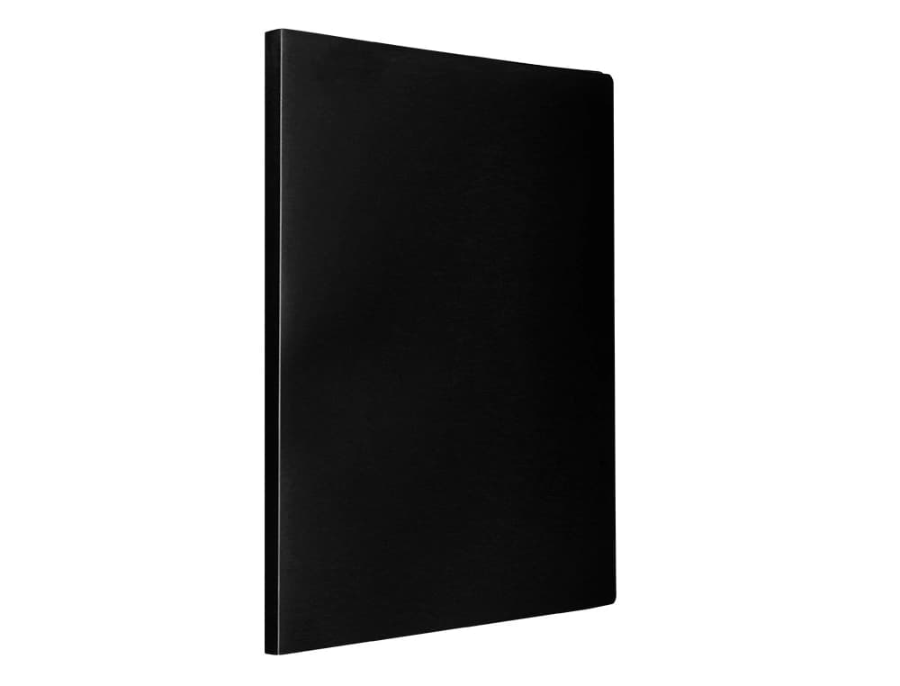Carpeta liderpapel escaparate 10 fundas pvc folio negro