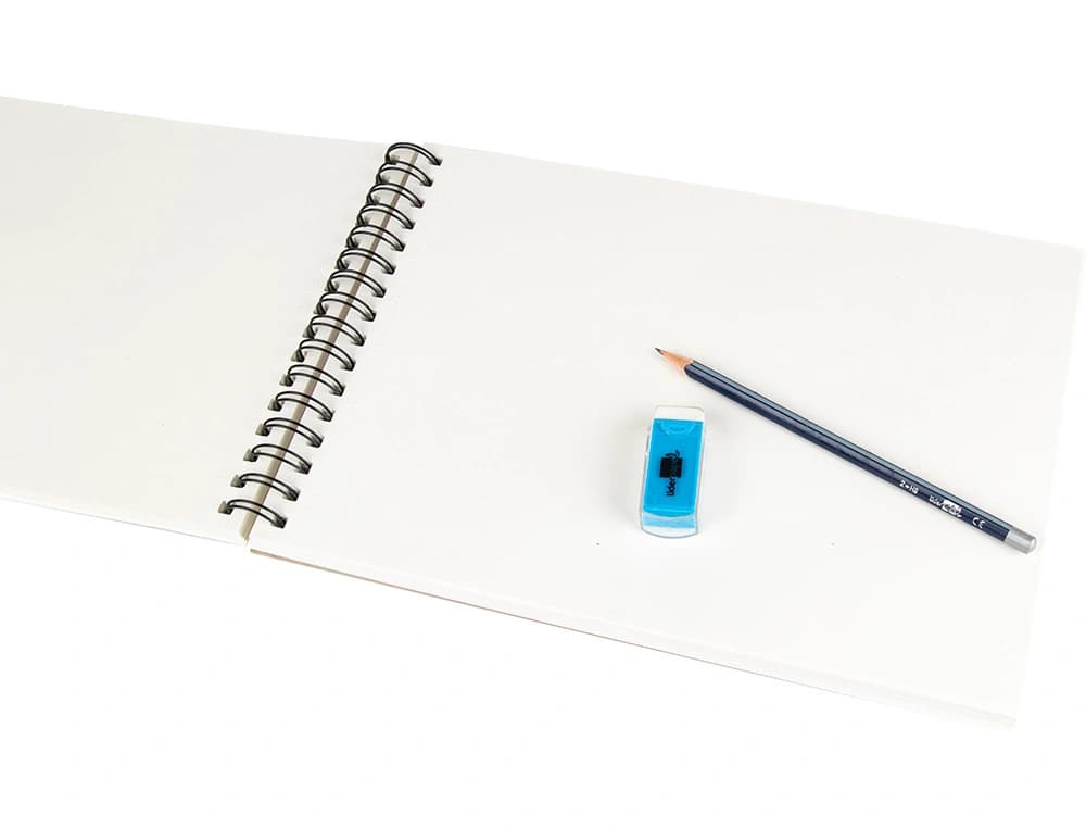 Bloc dibujo liderpapel esbozos espiral a5 148x210 mm 100 hojas 90gr/m2 sin recuadro
