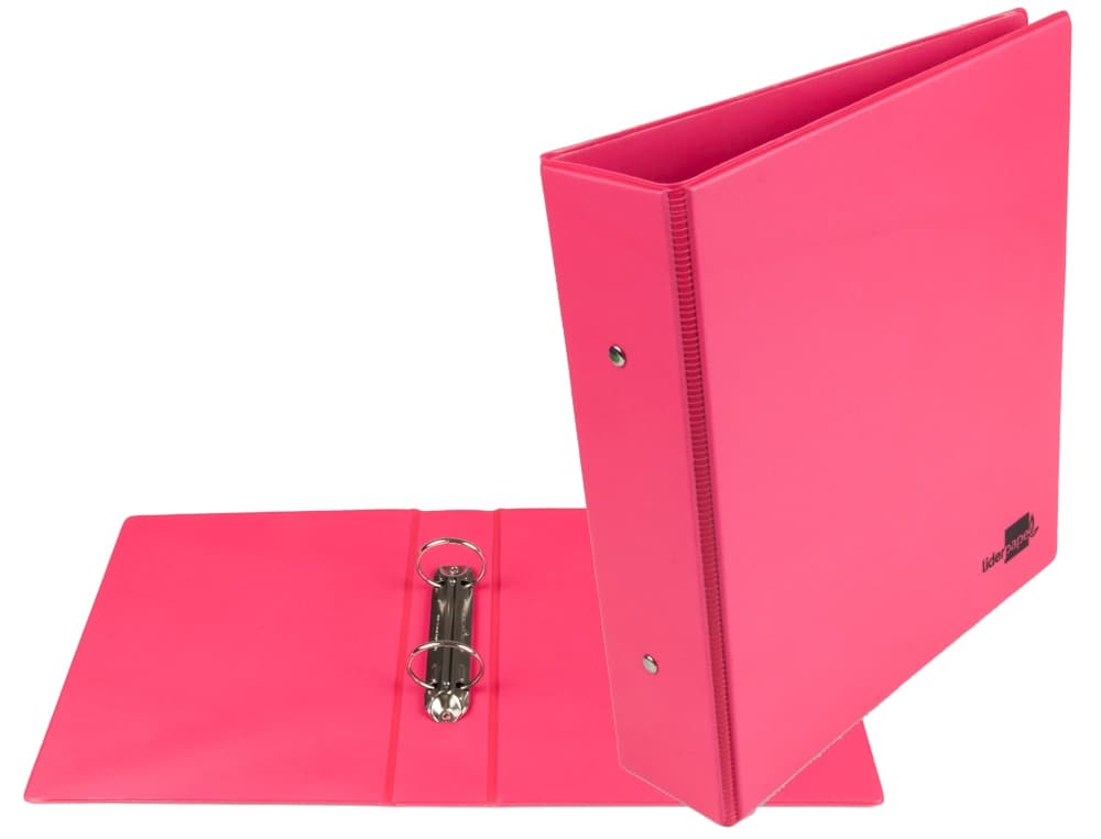 Carpeta de 2 anillas 40 mm redondas liderpapel a5 carton forrado pvc