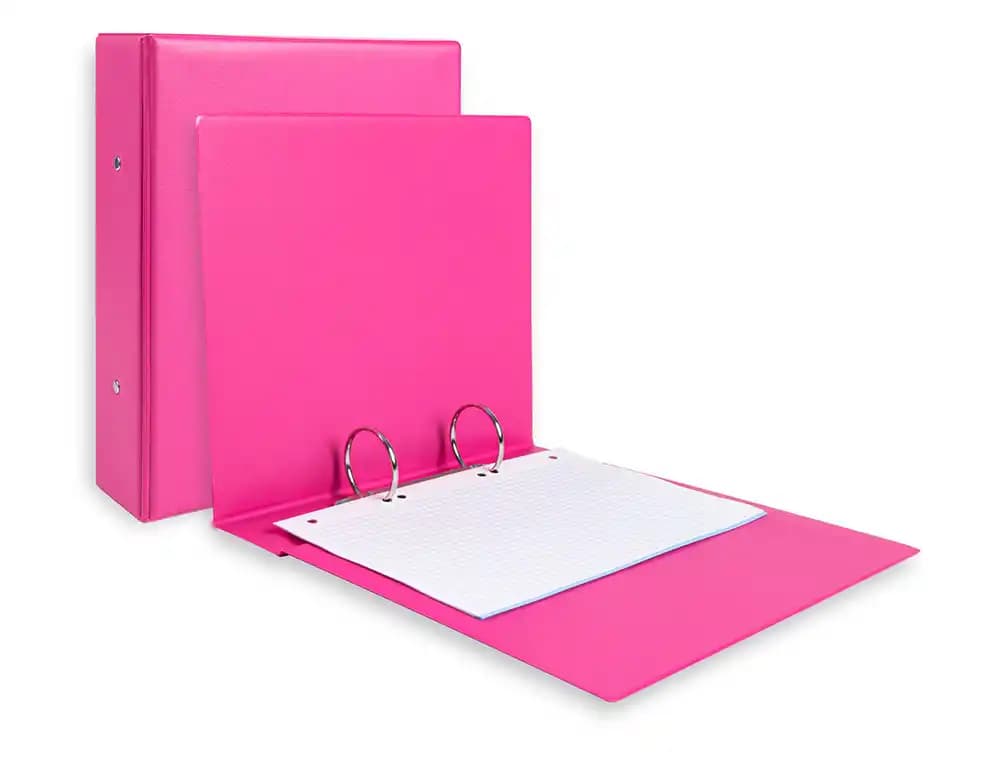 Carpeta de 2 anillas 40 mm redondas liderpapel a5 carton forrado pvc