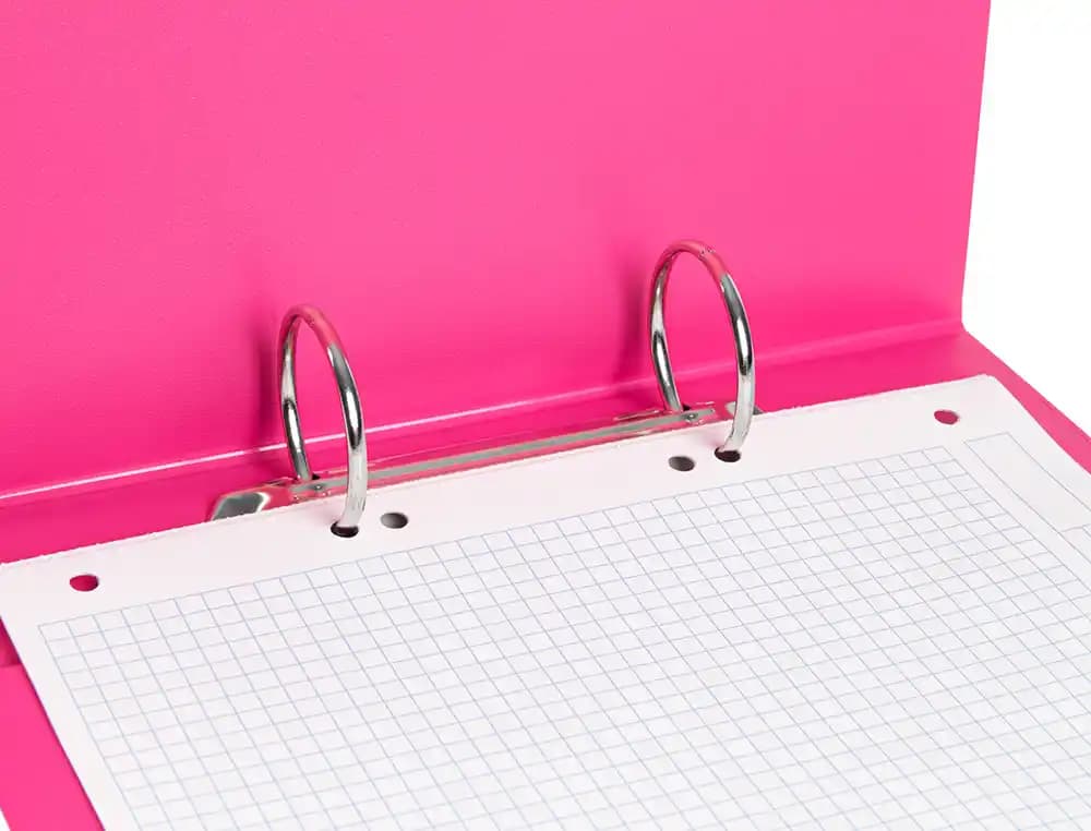 Carpeta de 2 anillas 40 mm redondas liderpapel a5 carton forrado pvc