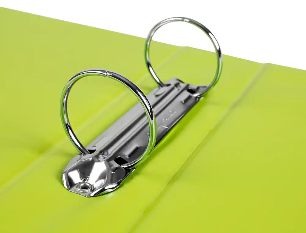 Carpeta Liderpapel A5 de cartón forrado de PVC con 2 anillas redondas de 40 mm – Verde pistacho