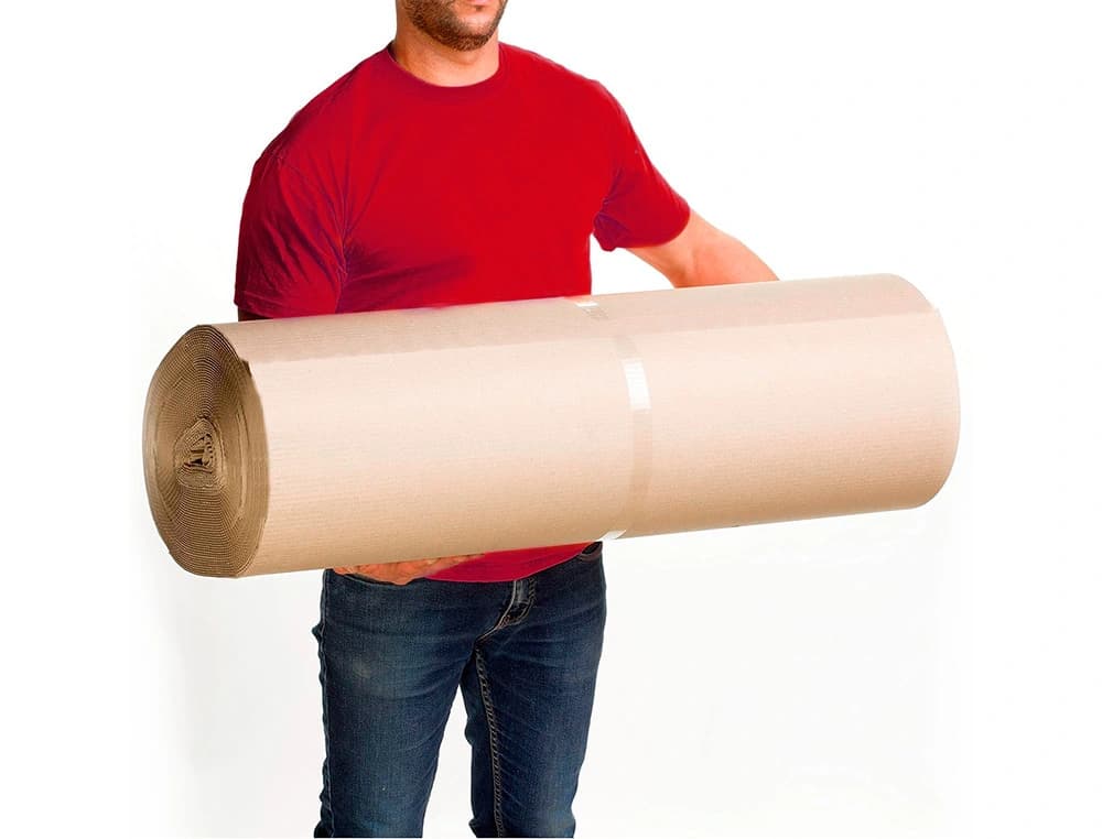 Carton ondulado q-connect 0,90x25 m 250 g/m2 kraft