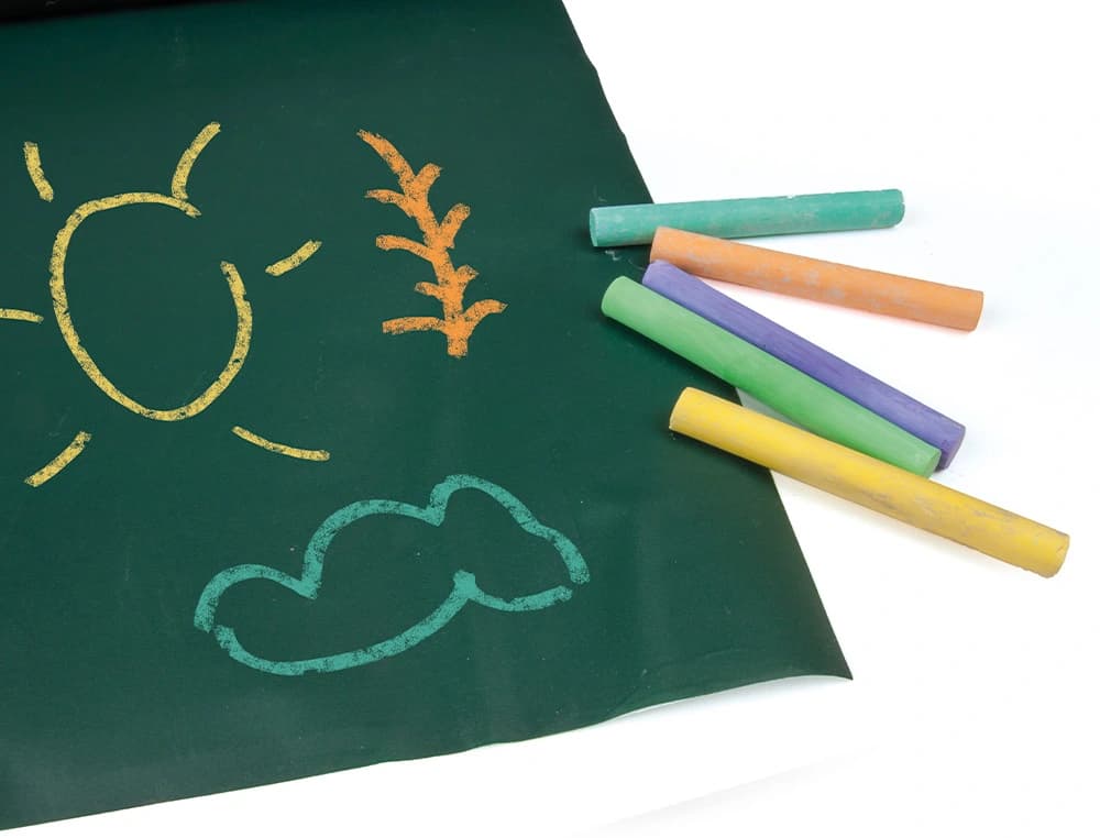 Pizarra liderpapel para tiza adhesiva rollo 45x200 cm color negro o verde